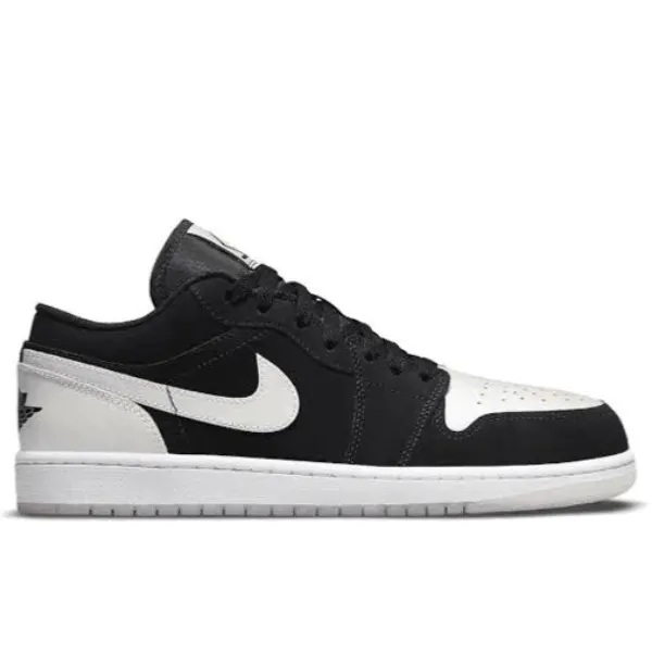 Tênis Air Jordan 1 Low - Black White Diamond
