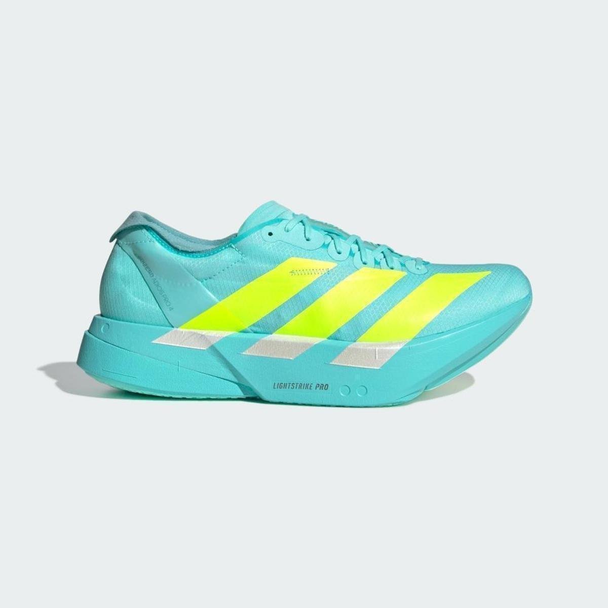 Tênis Adidas Adizero Adios Pro 4 Masculino - Azul Turquesa | Amarelo