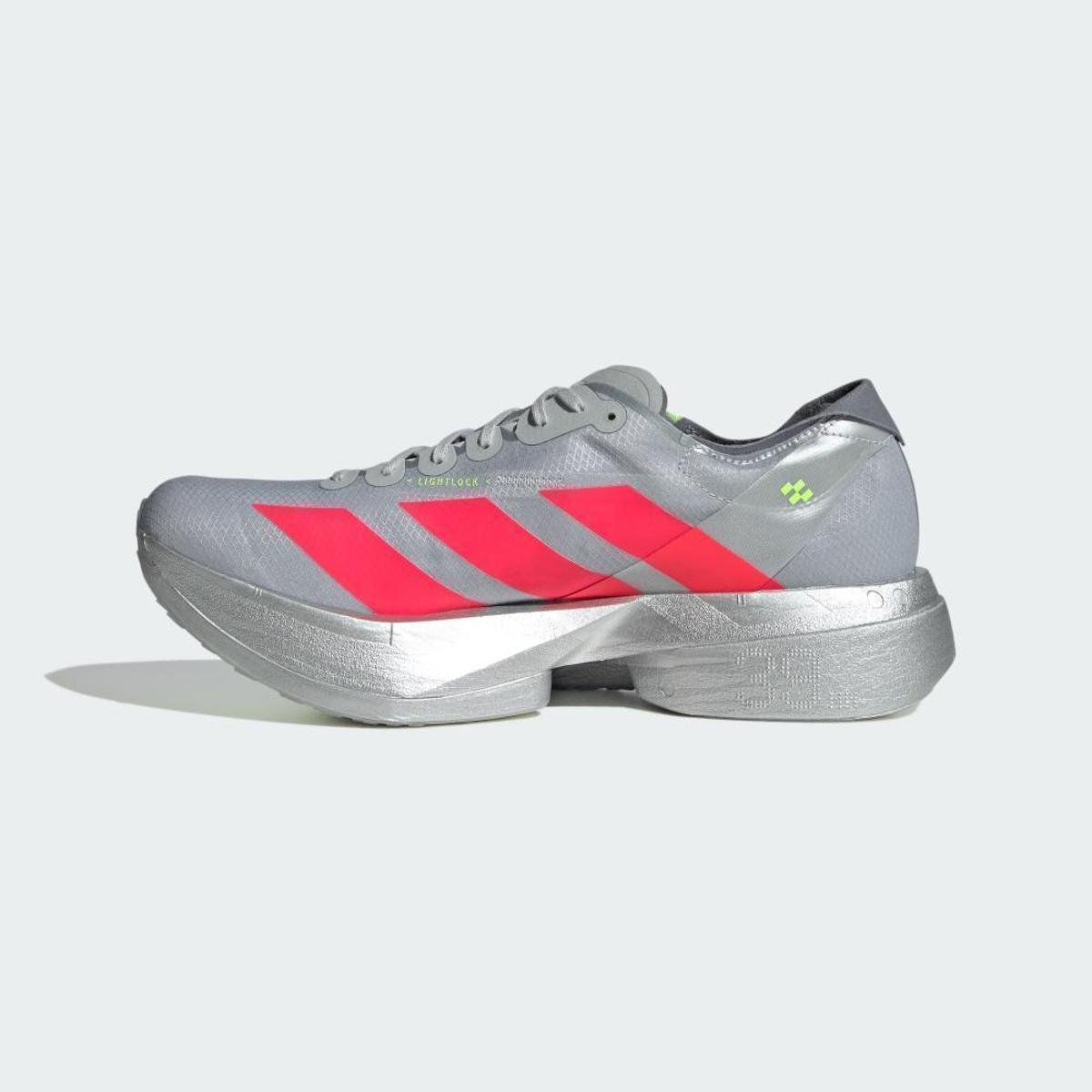 Tênis Adidas Adizero Adios Pro 4 Masculino - Prata | Vermelho