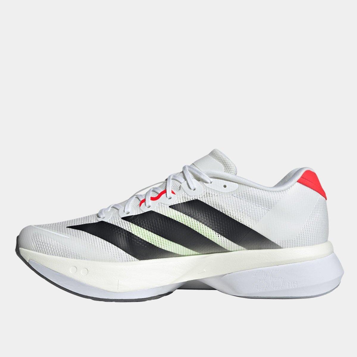 Tênis Adidas Adizero Boston 13 Masculino - Branco | Vermelho