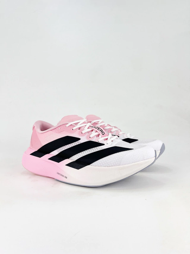 Tênis Adidas Adizero Evo SL Feminino - Rosa com Branco