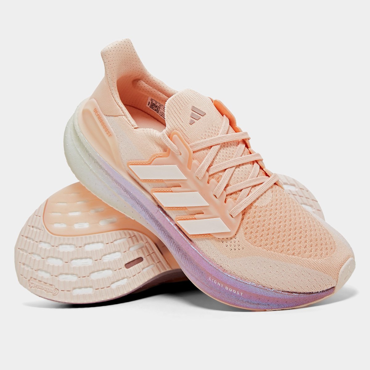 Tênis Adidas Ultraboost 5 Feminino - Bege | Laranja