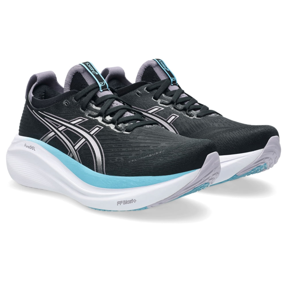 Tênis Asics Gel-nimbus 27 Feminino - Preto | Azul