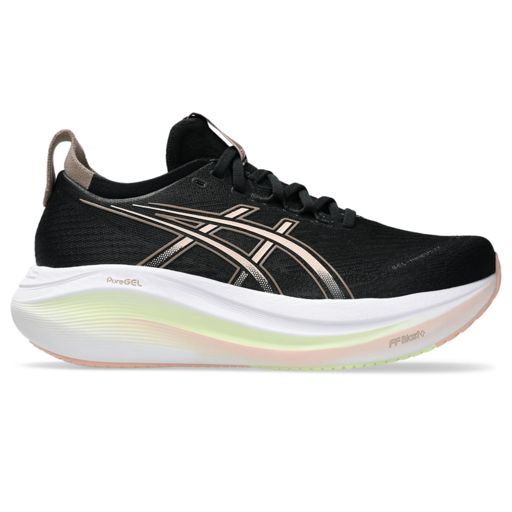 Tênis Asics Gel-nimbus 27 Feminino - Preto | Rosa