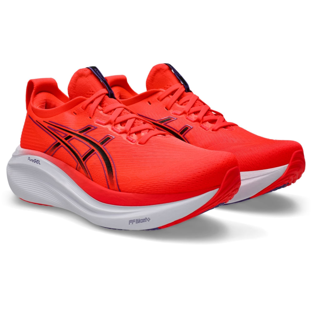 Tênis Asics Gel-nimbus 27 Masculino - Vermelho | Preto