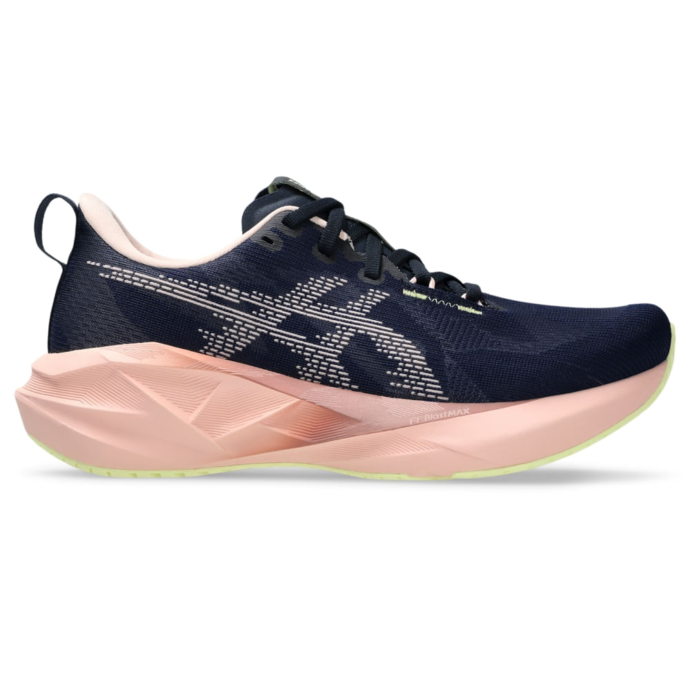 Tênis Asics Novablast 5 Feminino - Azul | Rosa