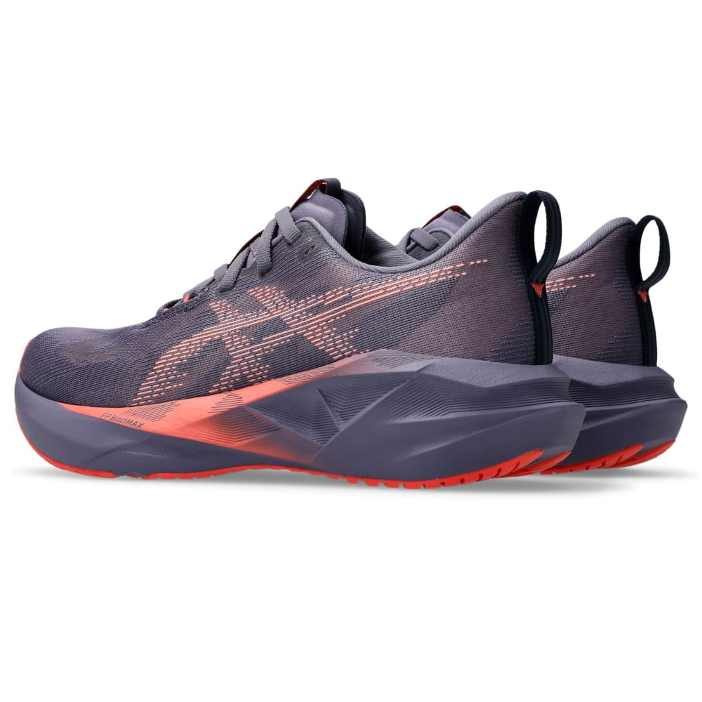 Tênis Asics Novablast 5 Feminino - CinzaEscuro | Rosa