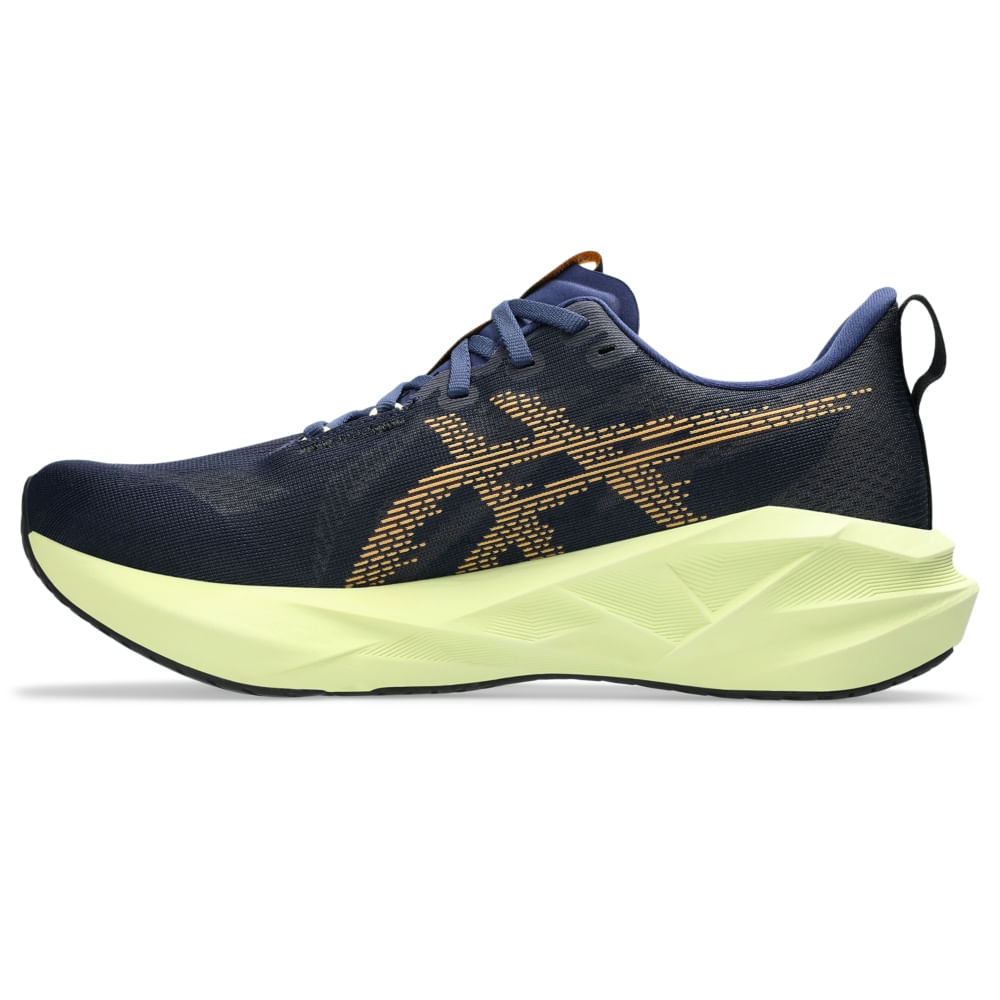 Tênis Asics Novablast 5 Masculino - Azul | Laranja