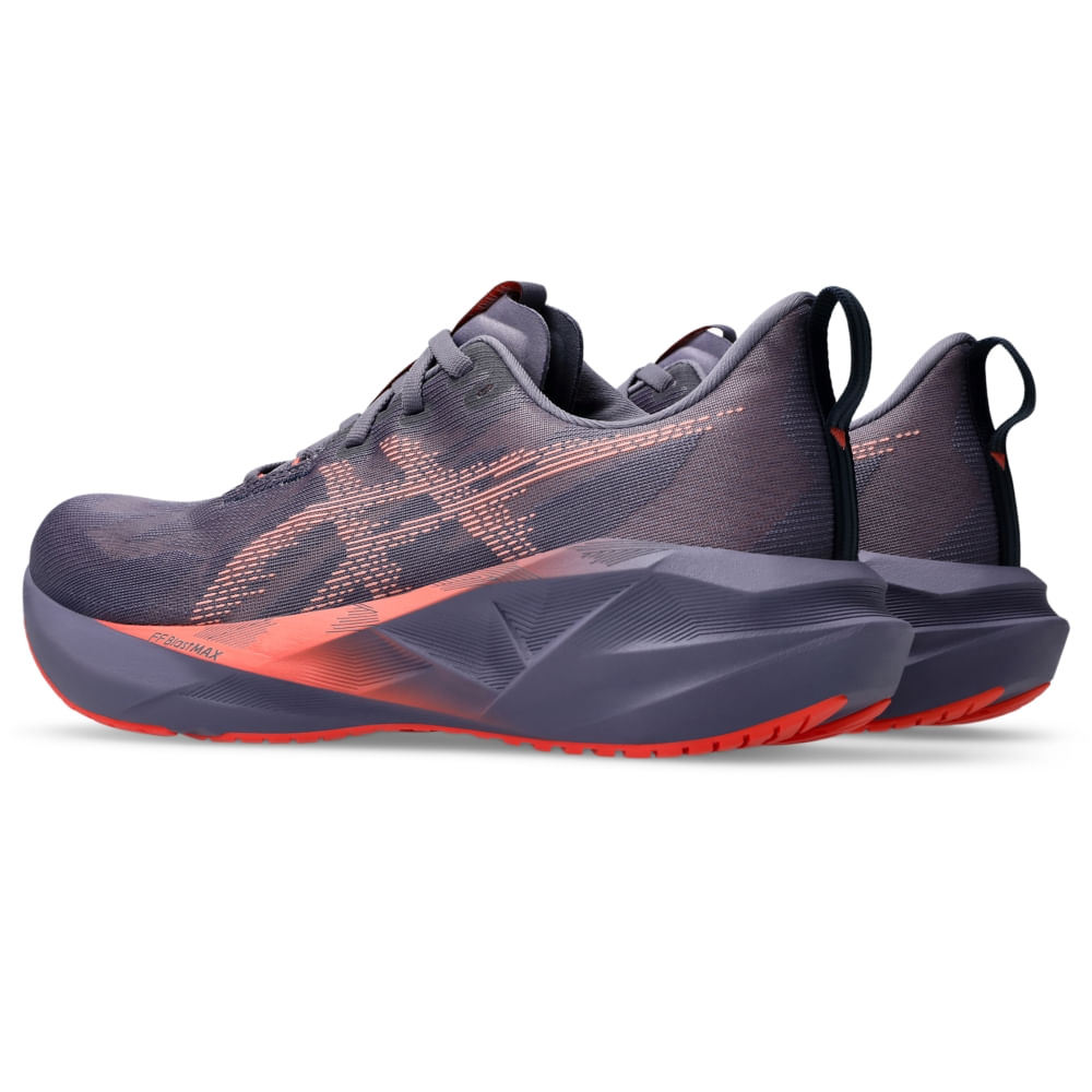 Tênis Asics Novablast 5 Masculino - CinzaEscuro | Rosa