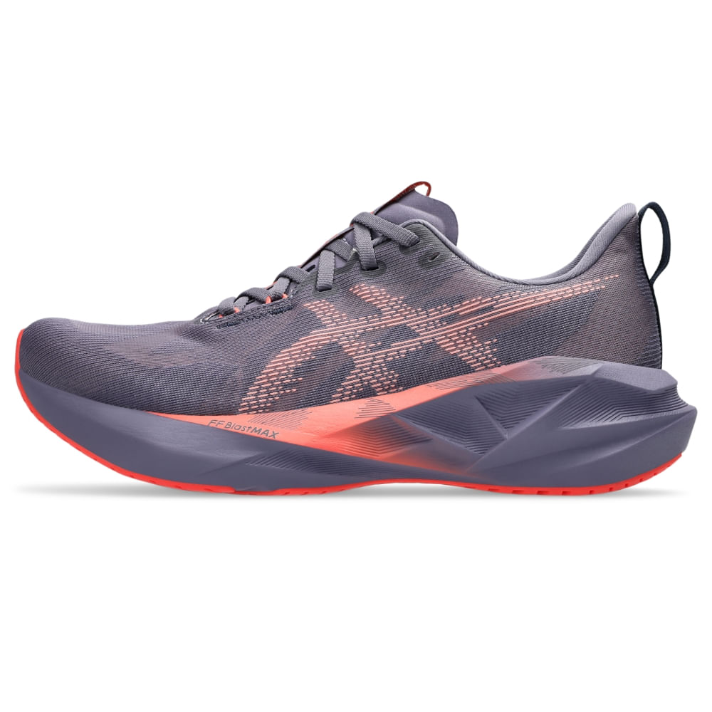 Tênis Asics Novablast 5 Masculino - CinzaEscuro | Rosa