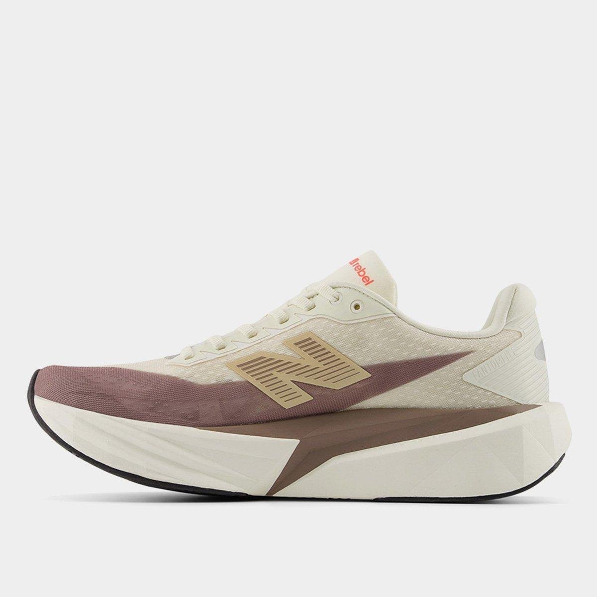 Tênis New Balance Fuelcell Rebel V5 Feminino - Off White