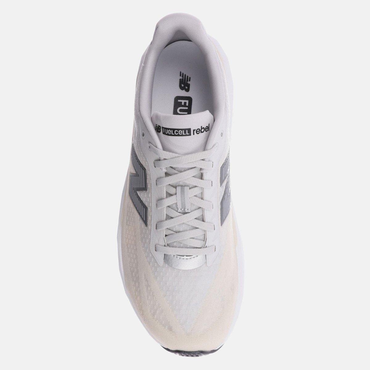 Tênis New Balance Fuelcell Rebel V5 Masculino - Cinza Claro