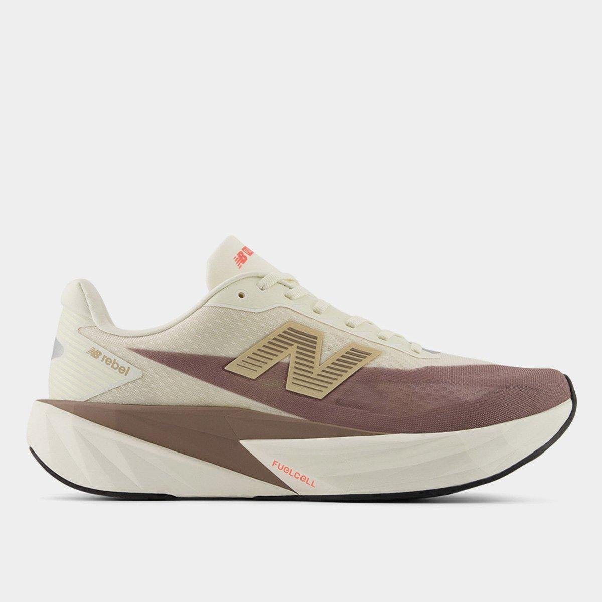 Tênis New Balance Fuelcell Rebel V5 Masculino - Off White