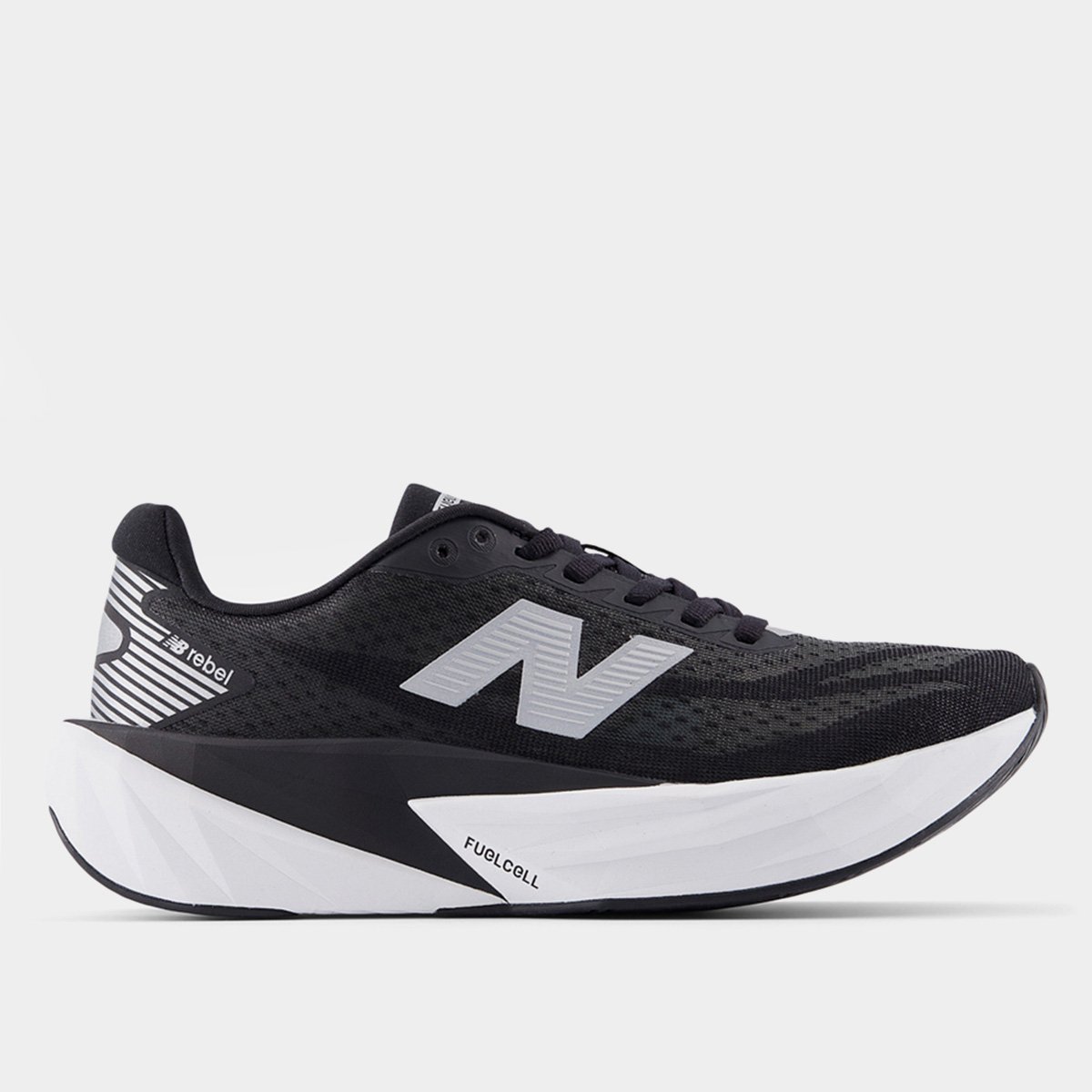 Tênis New Balance Fuelcell Rebel V5 Masculino - Preto+Branco