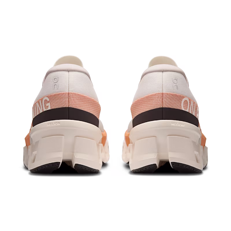 Tênis ON Cloudmonster 2 Feminino - Ivory  |  Tangerine
