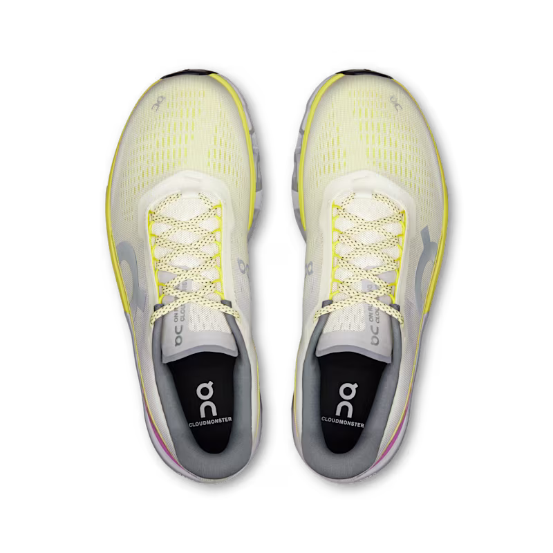 Tênis ON Cloudmonster 2 Masculino - Ivory  |  Lime