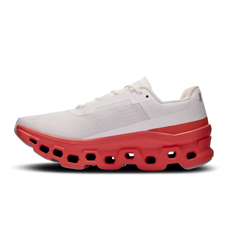 Tênis ON Cloudmonster Feminino - White  |  Flame